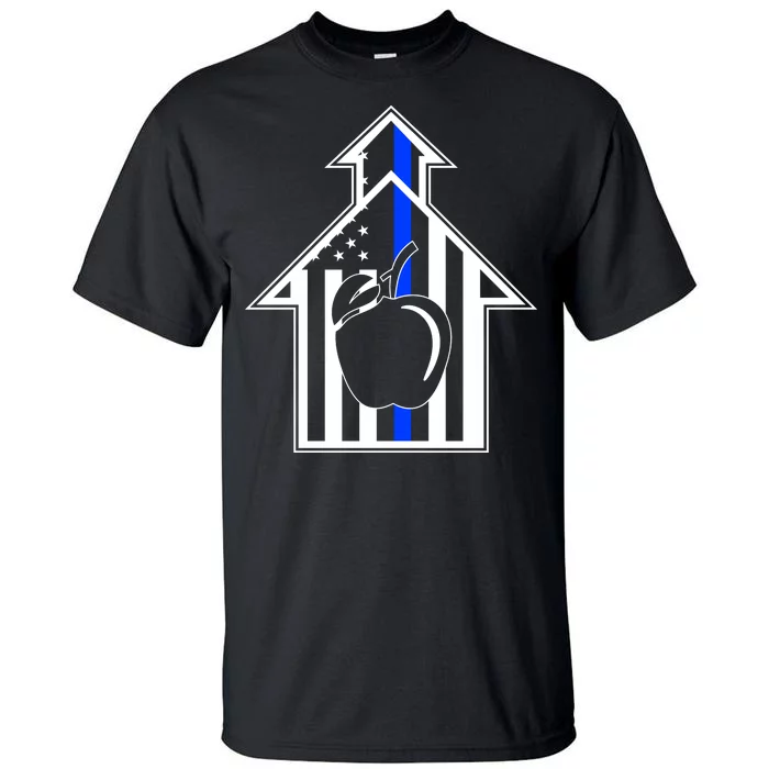 School Police Blue Thin Line Tall T-Shirt