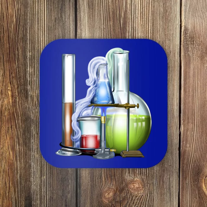 School Science Beakers Coaster