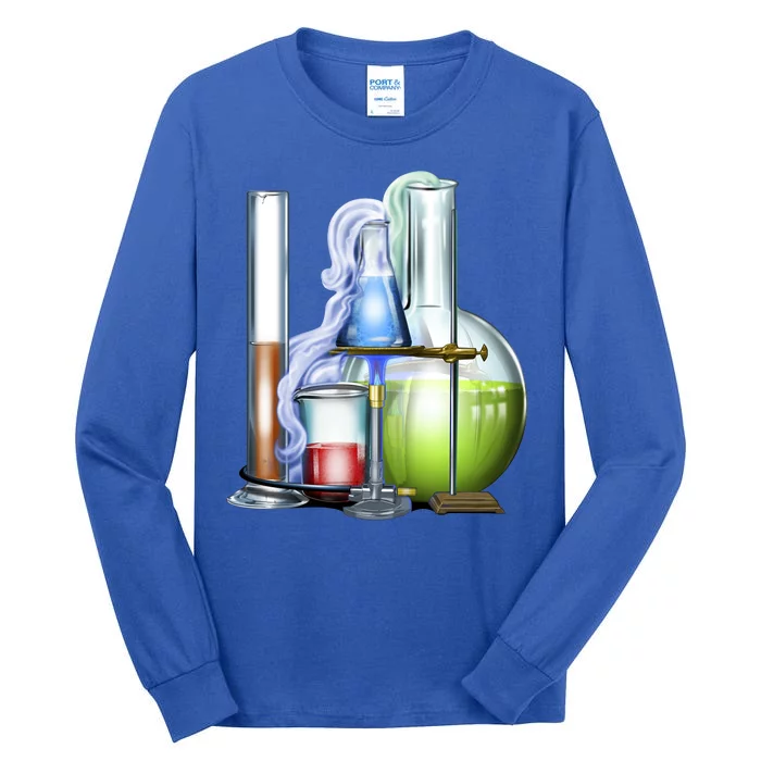 School Science Beakers Tall Long Sleeve T-Shirt