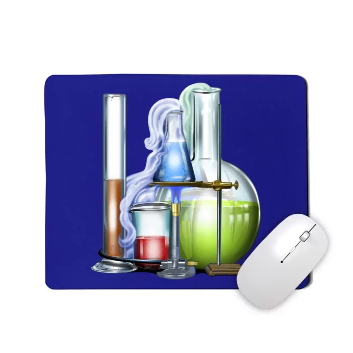 School Science Beakers Mousepad