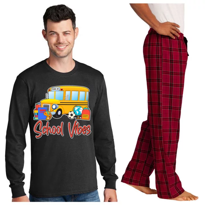 School Vibes Back to School Long Sleeve Pajama Set