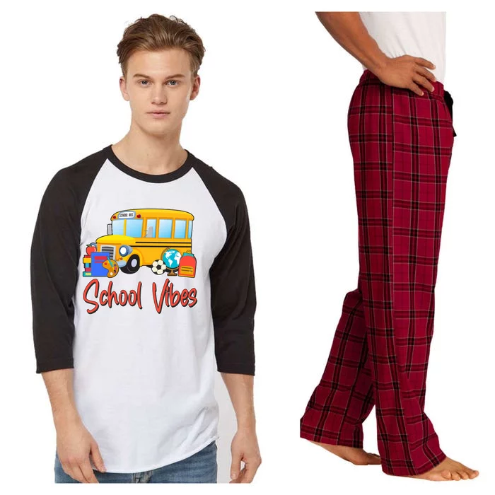 School Vibes Back to School Raglan Sleeve Pajama Set