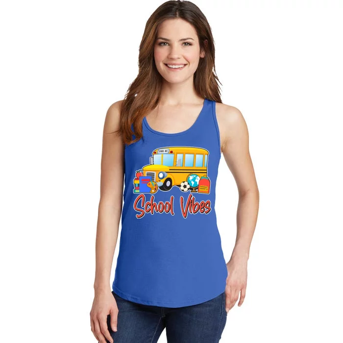 School Vibes Back to School Ladies Essential Tank