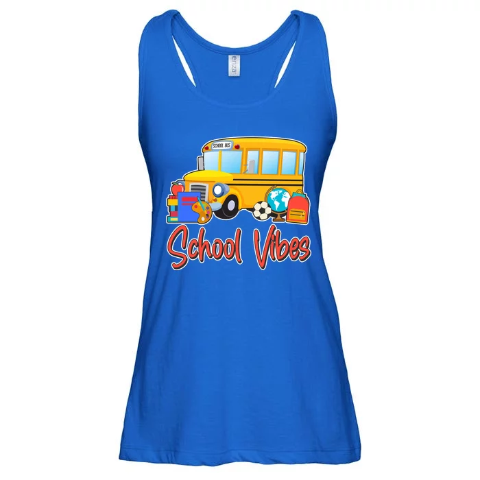 School Vibes Back to School Ladies Essential Flowy Tank