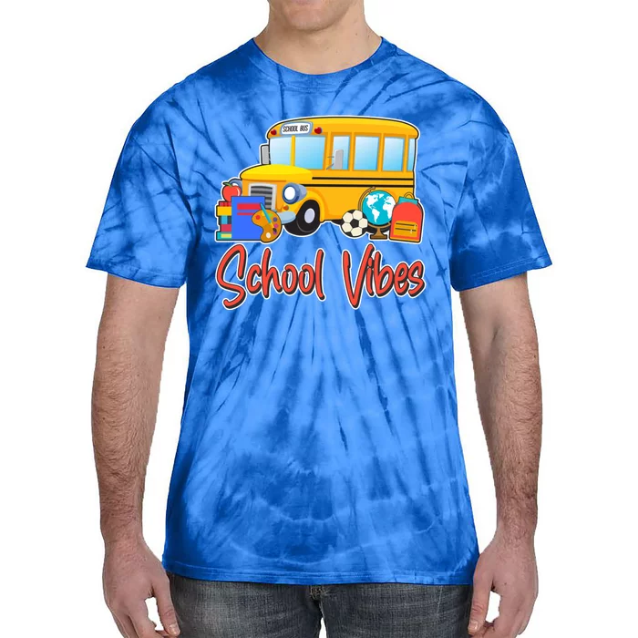 School Vibes Back to School Tie-Dye T-Shirt