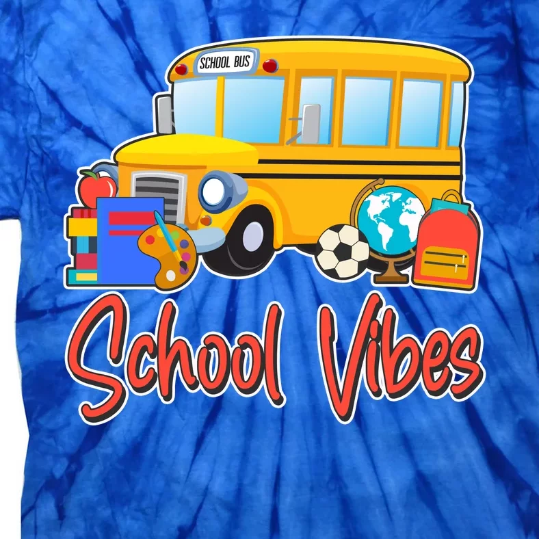 School Vibes Back to School Tie-Dye T-Shirt