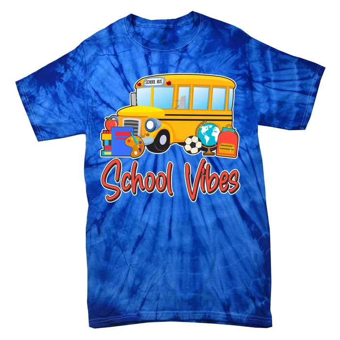 School Vibes Back to School Tie-Dye T-Shirt