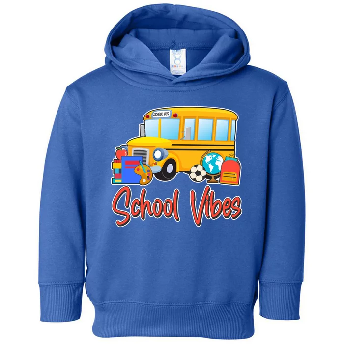 School Vibes Back to School Toddler Hoodie