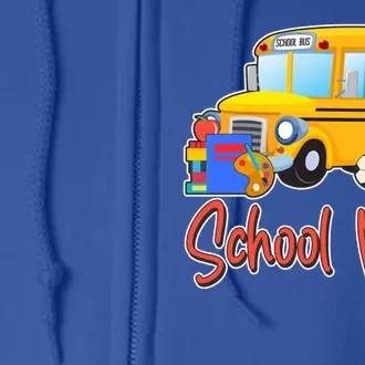 School Vibes Back to School Full Zip Hoodie