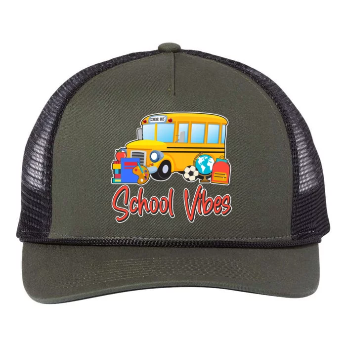 School Vibes Back to School Retro Rope Trucker Hat Cap