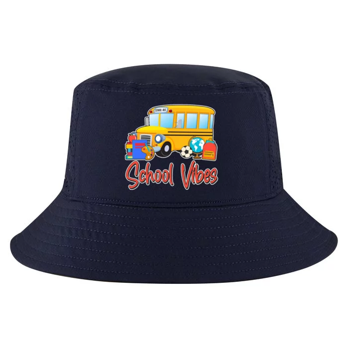 School Vibes Back to School Cool Comfort Performance Bucket Hat