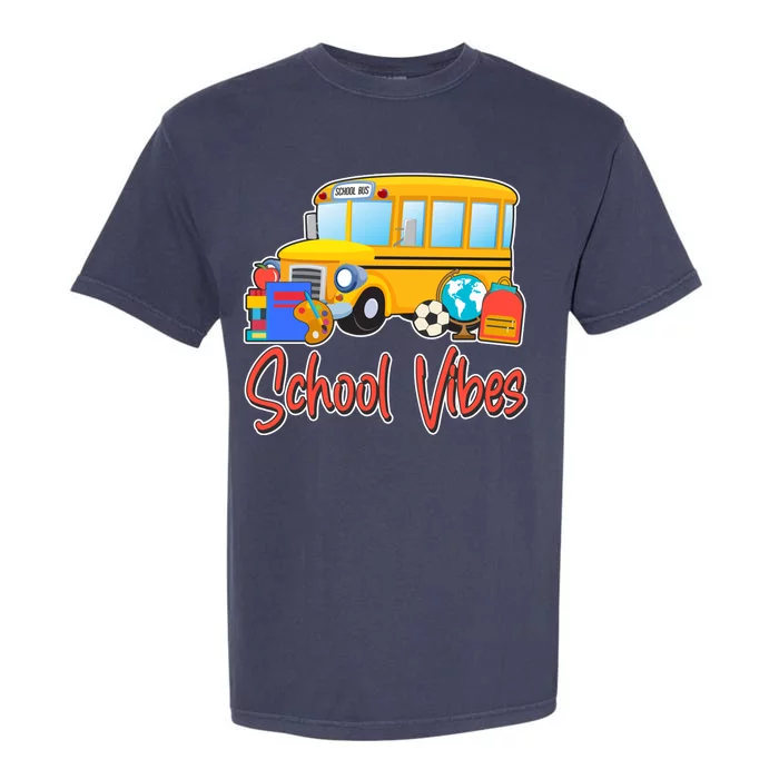 School Vibes Back to School Garment-Dyed Heavyweight T-Shirt