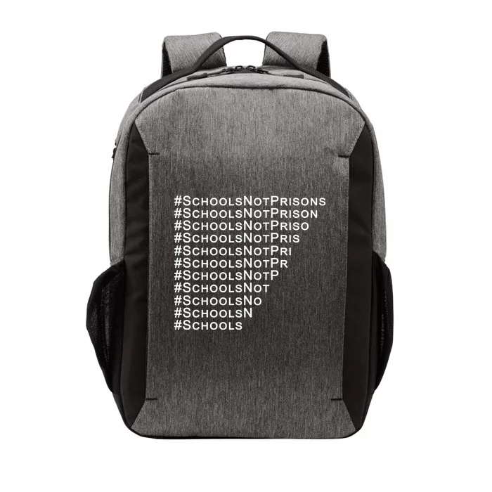 Schools Not Prisons Vector Backpack