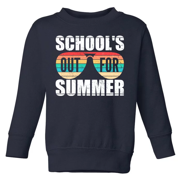 School's Out For Summer Shades Toddler Sweatshirt