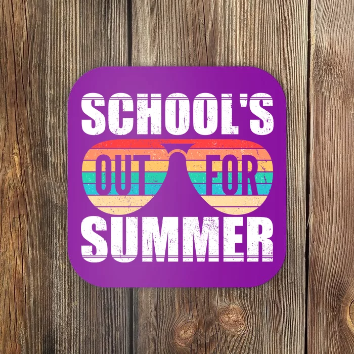 School's Out For Summer Shades Coaster