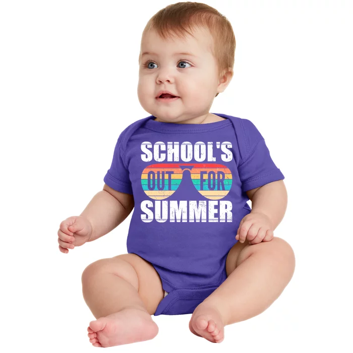 School's Out For Summer Shades Baby Bodysuit