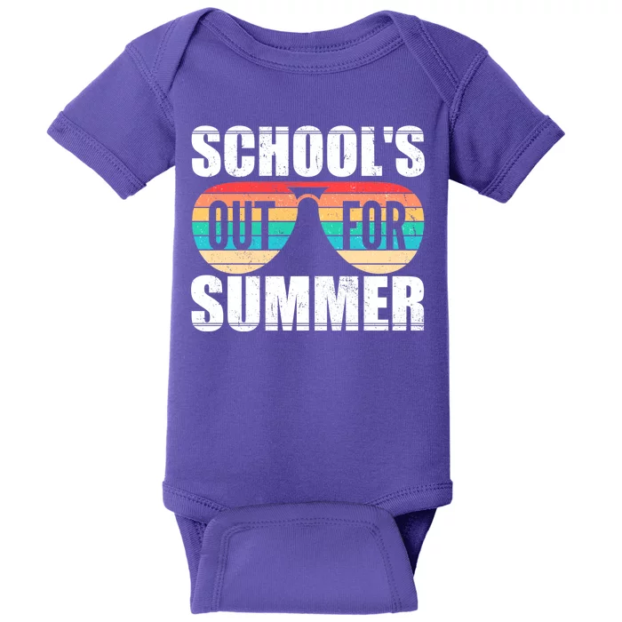 School's Out For Summer Shades Baby Bodysuit