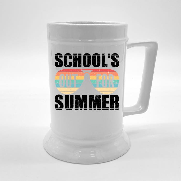 School's Out For Summer Shades Front & Back Beer Stein