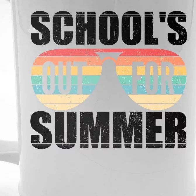 School's Out For Summer Shades Front & Back Beer Stein