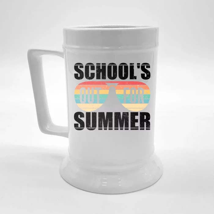 School's Out For Summer Shades Front & Back Beer Stein