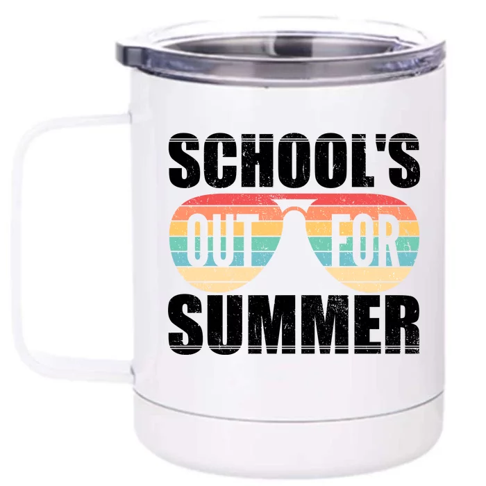 School's Out For Summer Shades Front & Back 12oz Stainless Steel Tumbler Cup