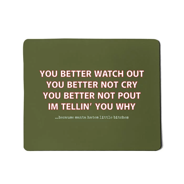 Santa Claus Is Coming To Town Funny Mousepad