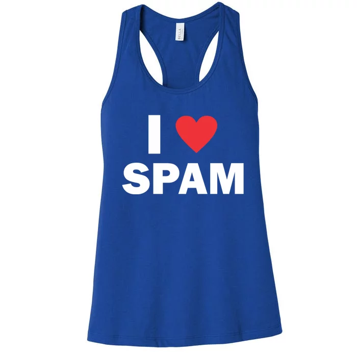 Spam Collection I Love Spam Gift Black Small Women's Racerback Tank