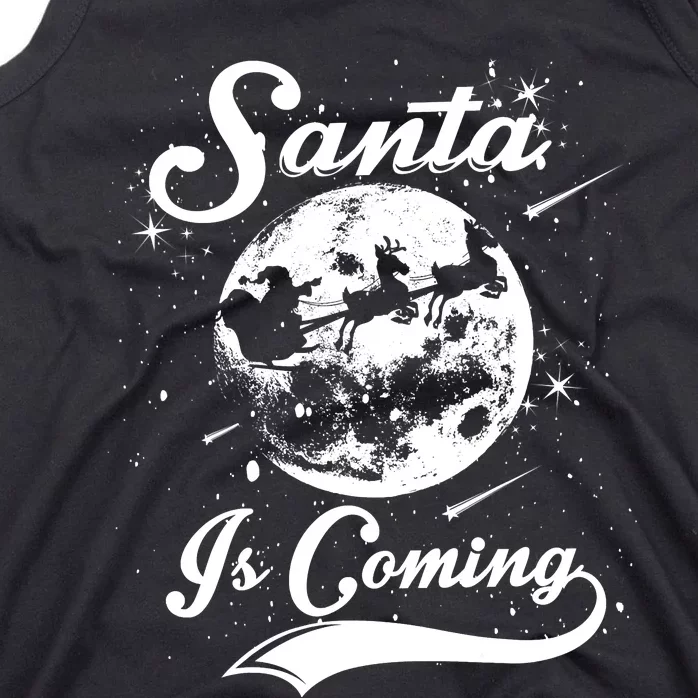 Santa Claus Is Coming Funny Merry Christmas Tank Top