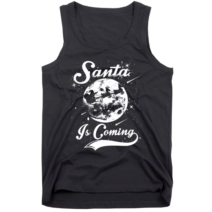 Santa Claus Is Coming Funny Merry Christmas Tank Top