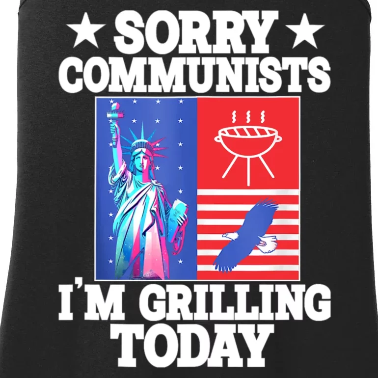 Sorry Communists IM Grilling Today Ladies Essential Tank