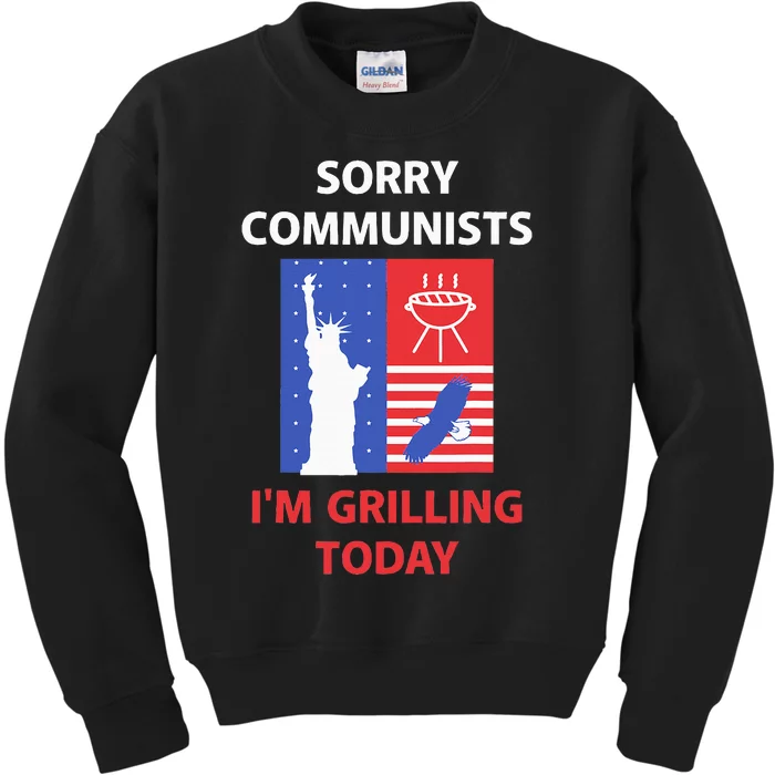 Sorry Communists IM Grilling Today Kids Sweatshirt