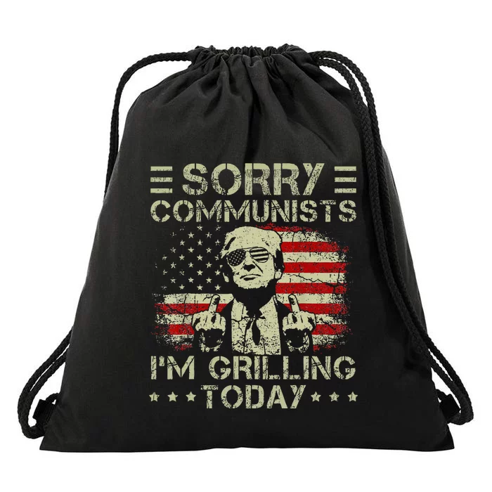 Sorry Communists IM Grilling Today Drawstring Bag