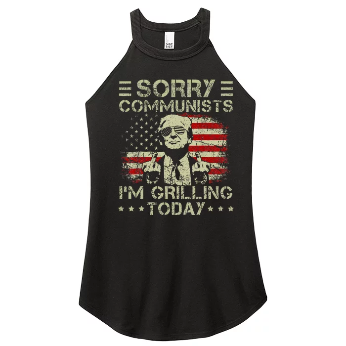 Sorry Communists IM Grilling Today Women’s Perfect Tri Rocker Tank