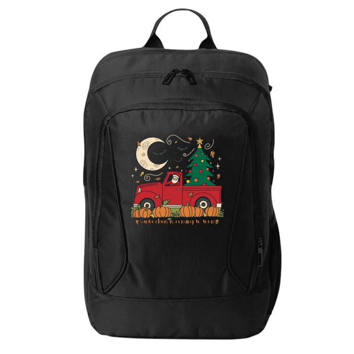 Santa Claus Is Coming To Town Christmas Meaningful Gift City Backpack