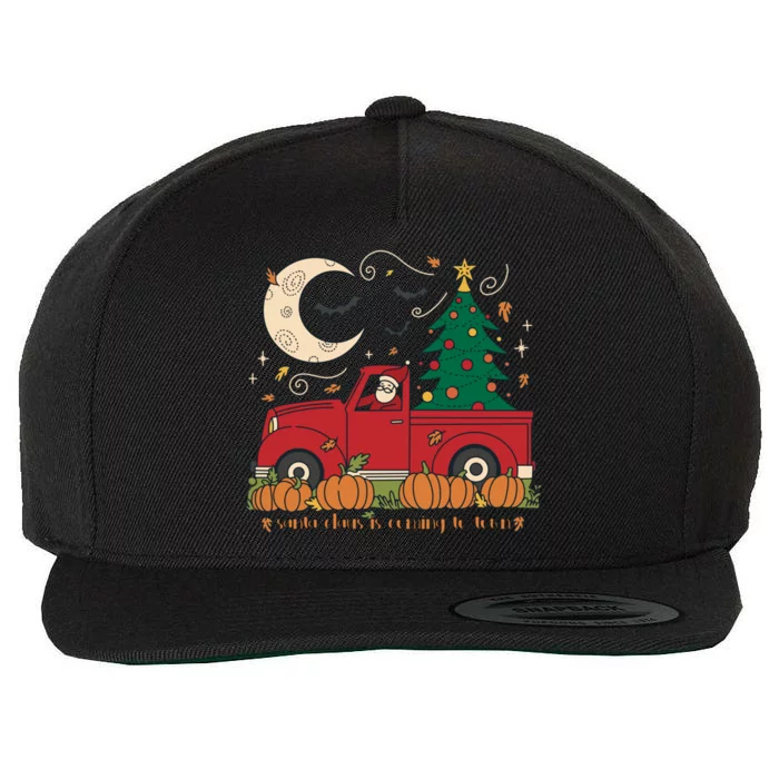 Santa Claus Is Coming To Town Christmas Meaningful Gift Wool Snapback Cap