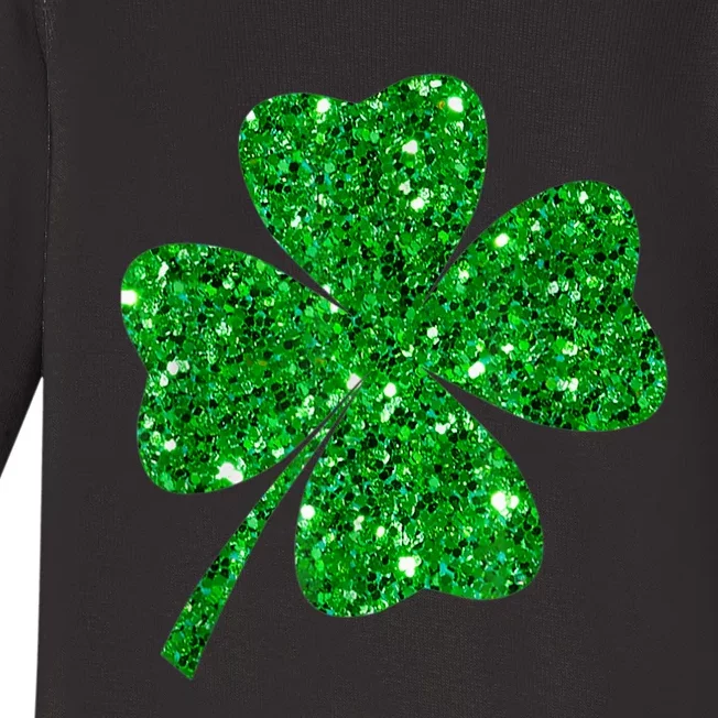 Sparkle Clover Irish Shirt For St Patricks &Amp; Pattys Day Baby Long Sleeve Bodysuit