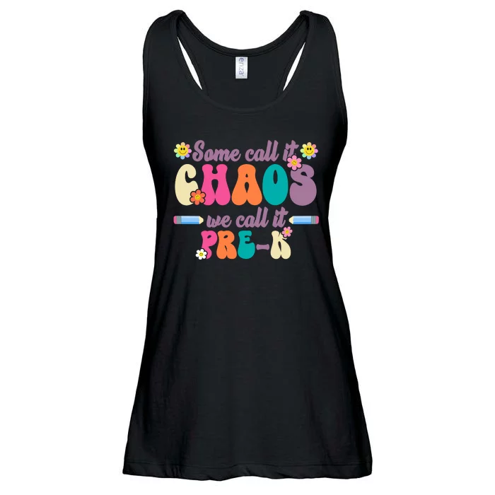 Some Call It Chaos We Call It Pre K Ladies Essential Flowy Tank