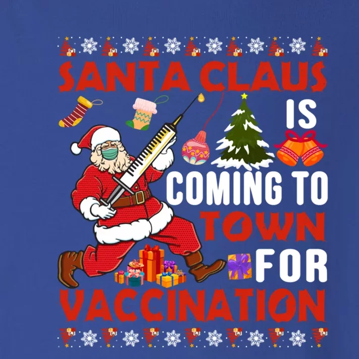 Santa Claus Is Coming To Town For Vaccination Great Gift Toddler Long Sleeve Shirt