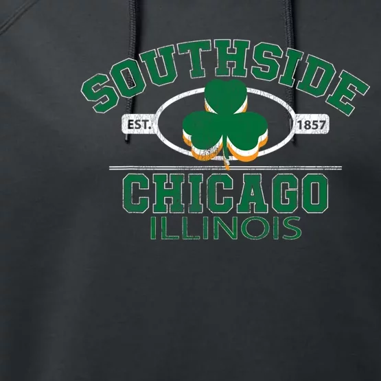 Southside Chicago Irish ShirtChirishSt. Patricks Day Performance Fleece Hoodie