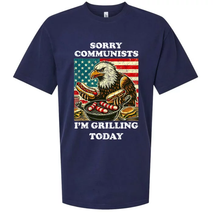 Sorry Communists Im Grilling Today Sueded Cloud Jersey T-Shirt