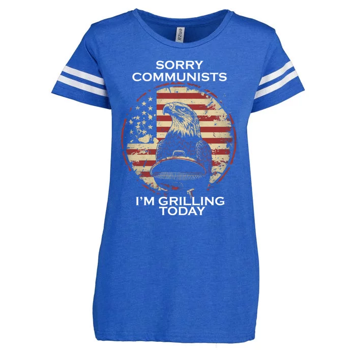 Sorry Communists Im Grilling Today Enza Ladies Jersey Football T-Shirt