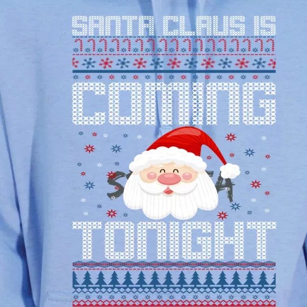 Santa Claus Is Coming Tonight Gift Unisex Surf Hoodie