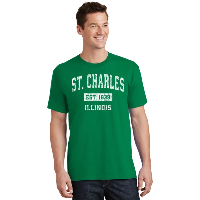 St. Charles Illinois Il Vintage Sports T-Shirt