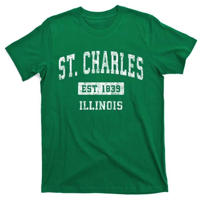 St. Charles Illinois Il Vintage Sports T-Shirt