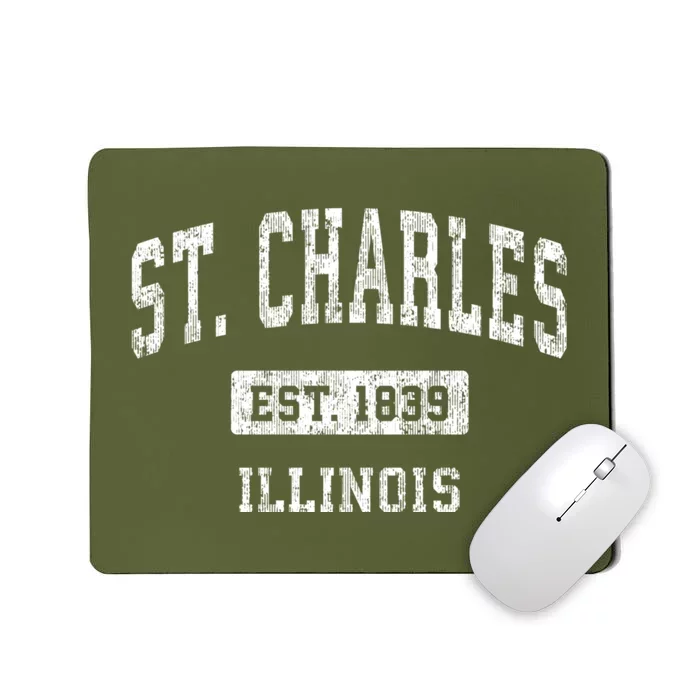 St. Charles Illinois Il Vintage Sports Mousepad