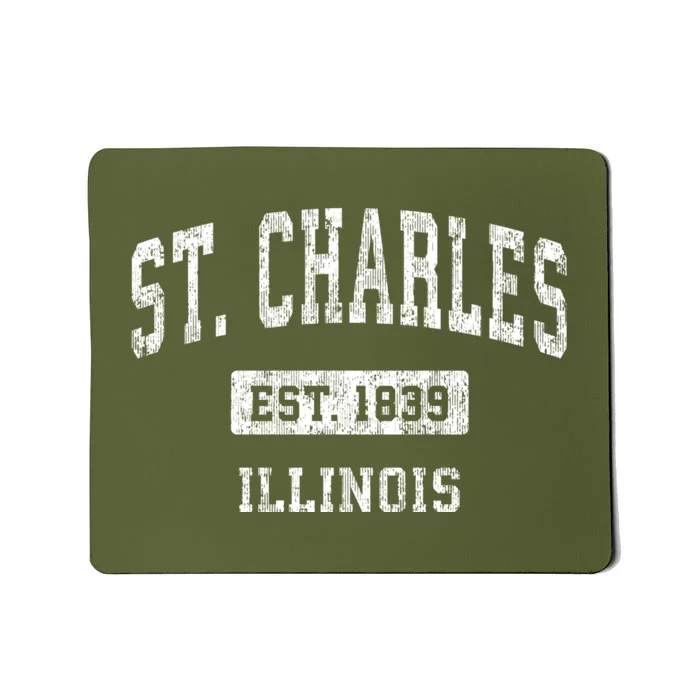 St. Charles Illinois Il Vintage Sports Mousepad