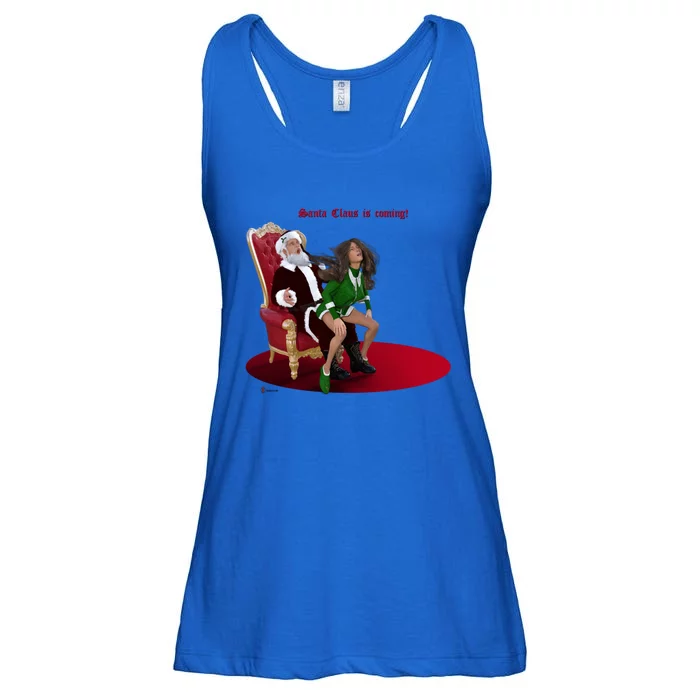 Santa Claus Is Coming! Gift Ladies Essential Flowy Tank