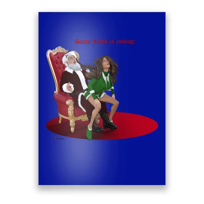 Santa Claus Is Coming! Gift Poster