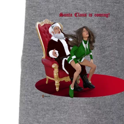 Santa Claus Is Coming! Gift Doggie 3-End Fleece Hoodie