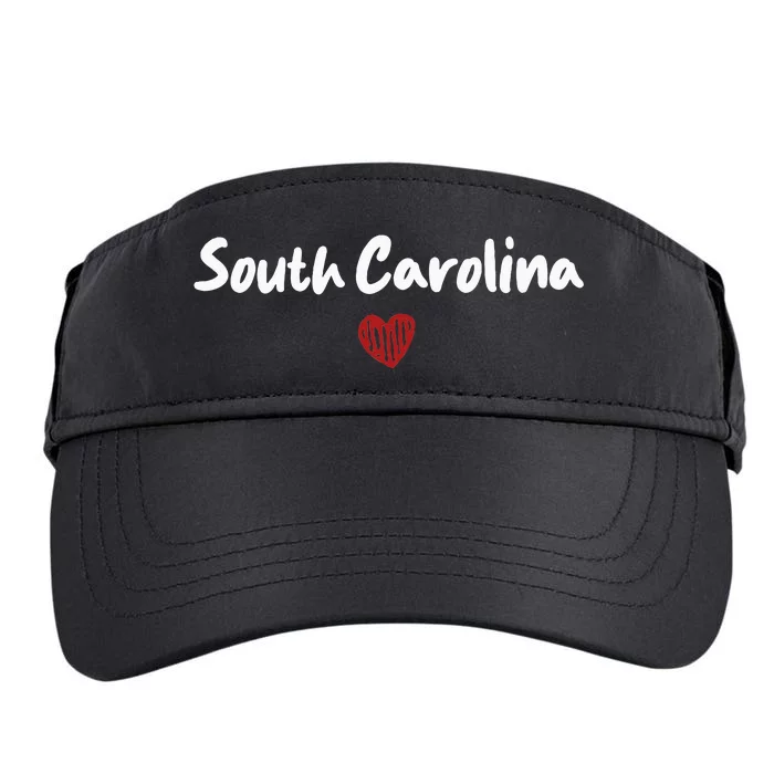 South Carolina I Love South Carolina Classic Adult Drive Performance Visor